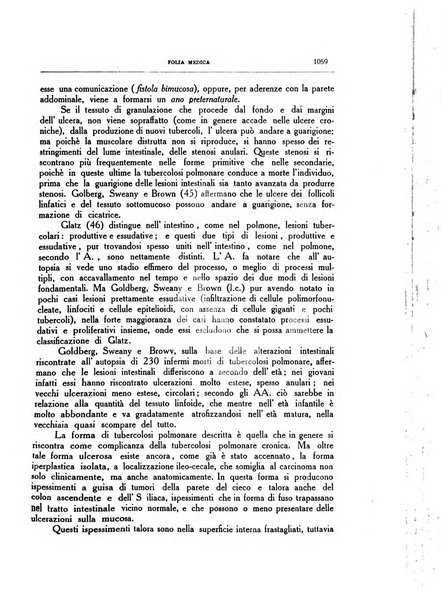 Folia medica periodico trimensile di patologia e clinica medica