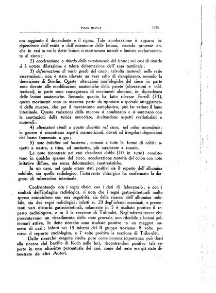 Folia medica periodico trimensile di patologia e clinica medica