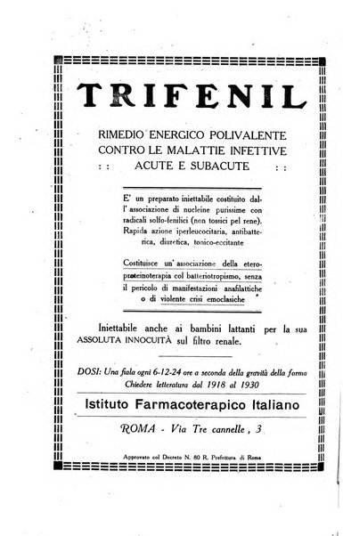 Folia medica periodico trimensile di patologia e clinica medica