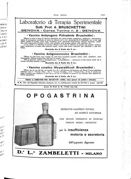 Folia medica periodico trimensile di patologia e clinica medica