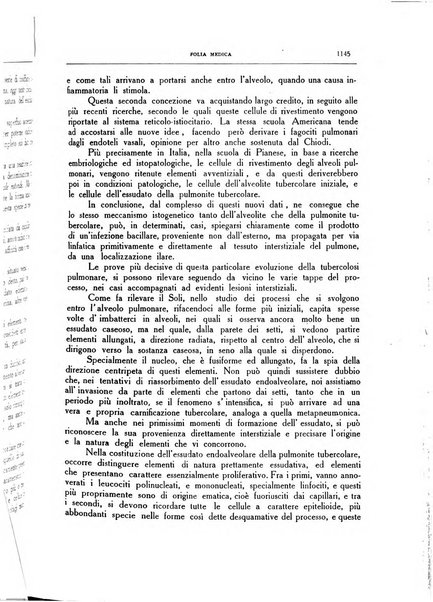 Folia medica periodico trimensile di patologia e clinica medica