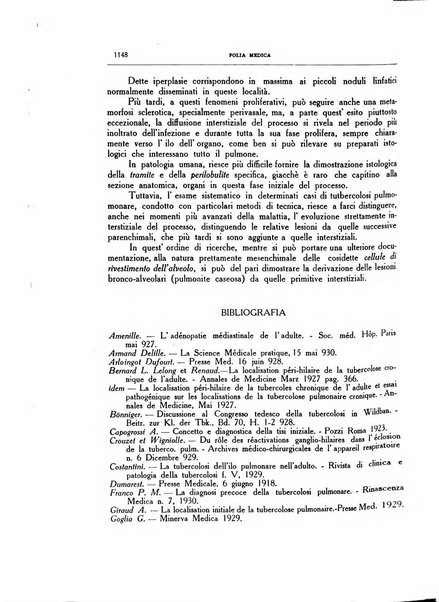 Folia medica periodico trimensile di patologia e clinica medica