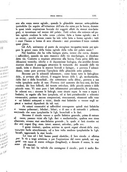 Folia medica periodico trimensile di patologia e clinica medica