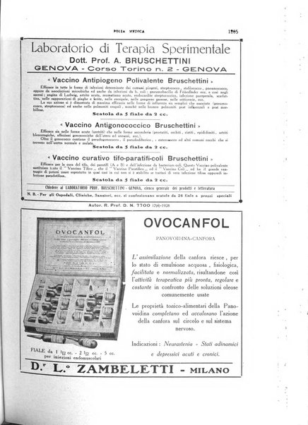 Folia medica periodico trimensile di patologia e clinica medica