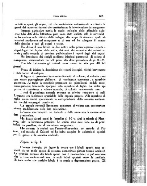 Folia medica periodico trimensile di patologia e clinica medica