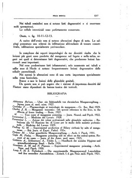 Folia medica periodico trimensile di patologia e clinica medica