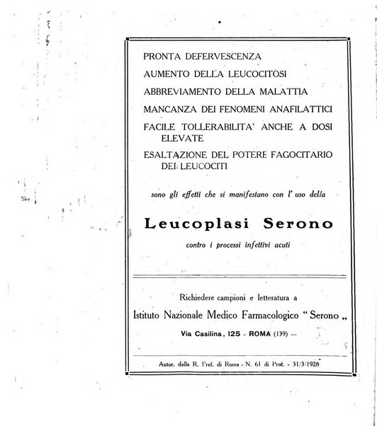 Folia medica periodico trimensile di patologia e clinica medica