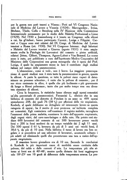 Folia medica periodico trimensile di patologia e clinica medica