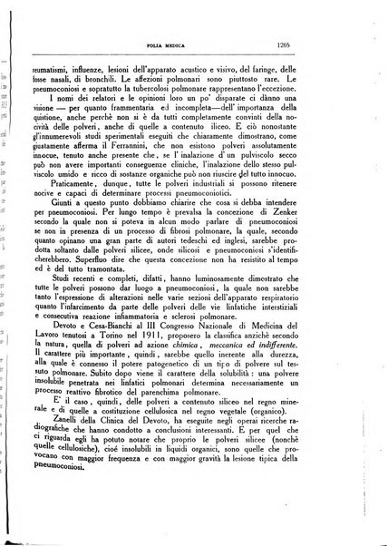 Folia medica periodico trimensile di patologia e clinica medica