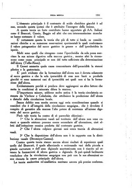 Folia medica periodico trimensile di patologia e clinica medica