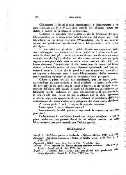 Folia medica periodico trimensile di patologia e clinica medica