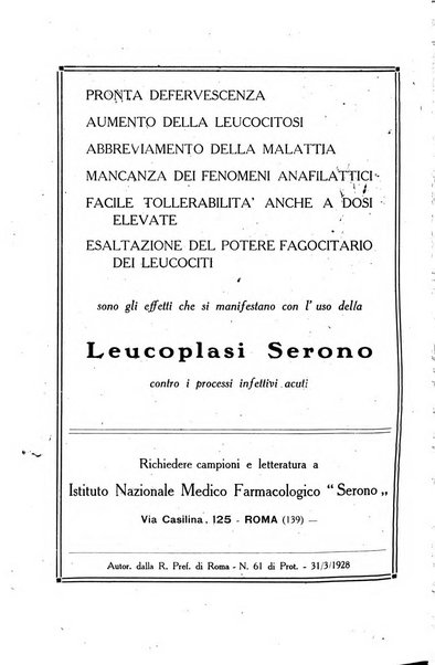 Folia medica periodico trimensile di patologia e clinica medica