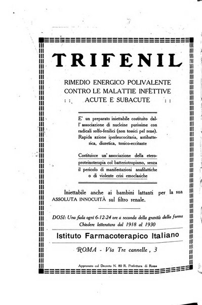 Folia medica periodico trimensile di patologia e clinica medica