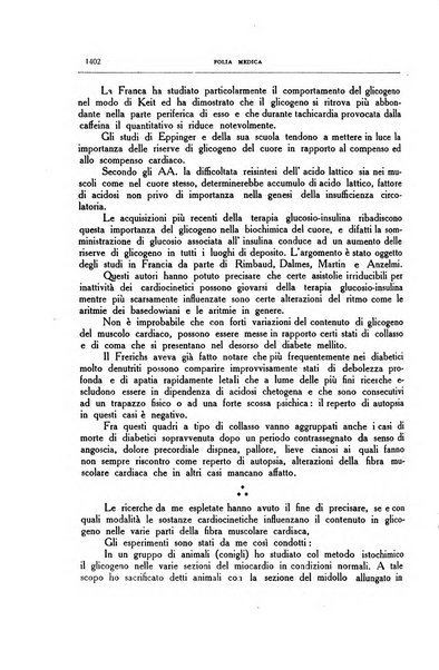 Folia medica periodico trimensile di patologia e clinica medica