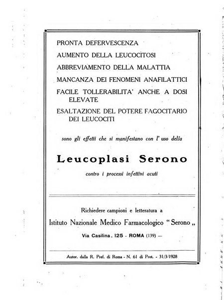 Folia medica periodico trimensile di patologia e clinica medica