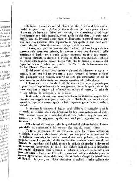 Folia medica periodico trimensile di patologia e clinica medica