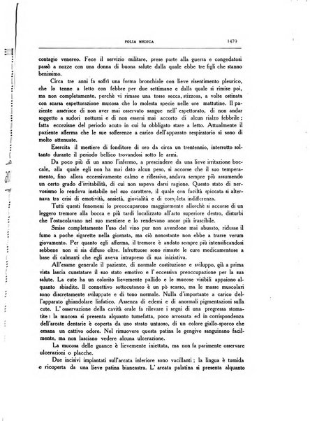 Folia medica periodico trimensile di patologia e clinica medica