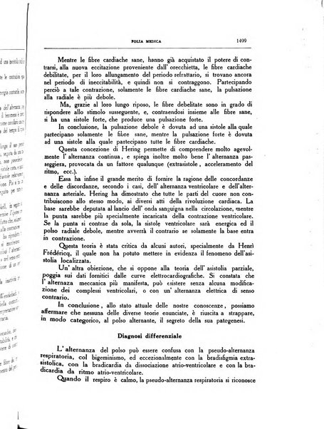 Folia medica periodico trimensile di patologia e clinica medica