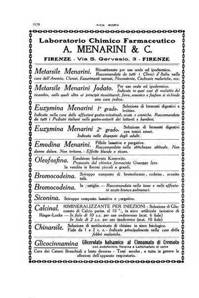 Folia medica periodico trimensile di patologia e clinica medica