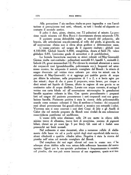 Folia medica periodico trimensile di patologia e clinica medica