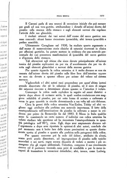 Folia medica periodico trimensile di patologia e clinica medica