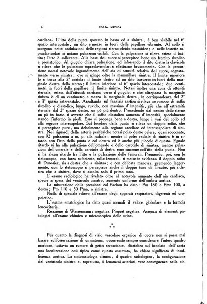 Folia medica periodico trimensile di patologia e clinica medica