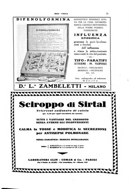 Folia medica periodico trimensile di patologia e clinica medica