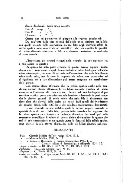 Folia medica periodico trimensile di patologia e clinica medica