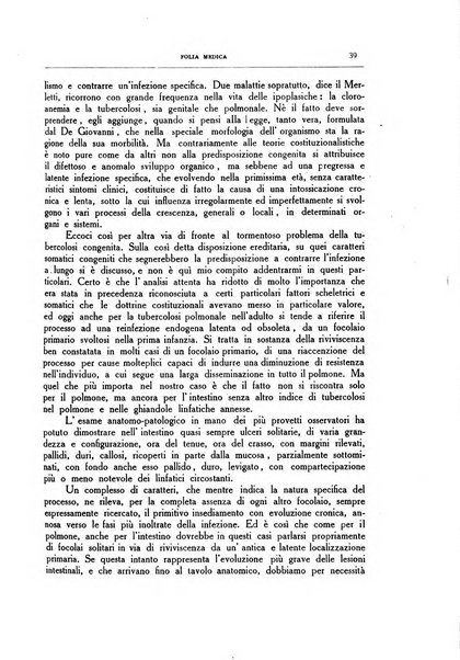 Folia medica periodico trimensile di patologia e clinica medica