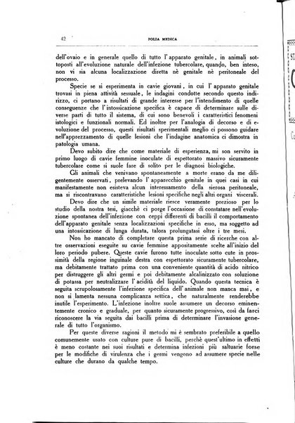 Folia medica periodico trimensile di patologia e clinica medica