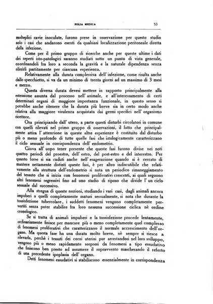 Folia medica periodico trimensile di patologia e clinica medica