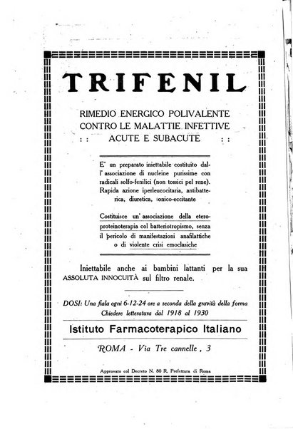 Folia medica periodico trimensile di patologia e clinica medica