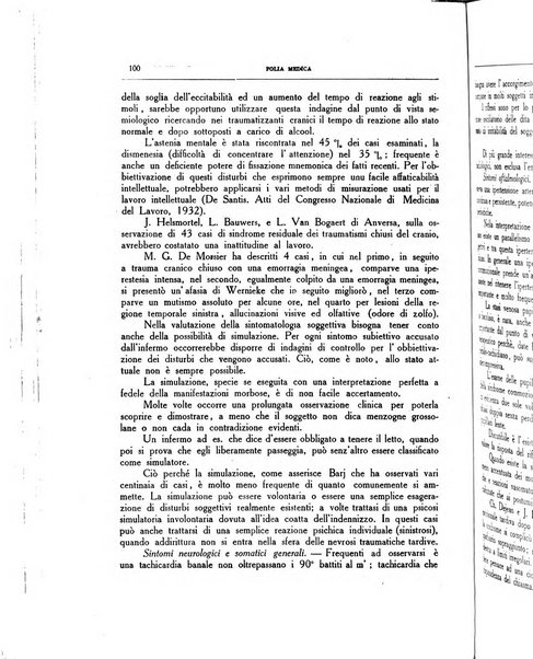 Folia medica periodico trimensile di patologia e clinica medica