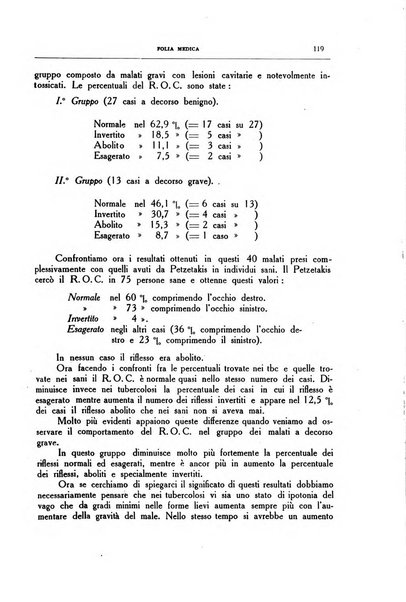 Folia medica periodico trimensile di patologia e clinica medica