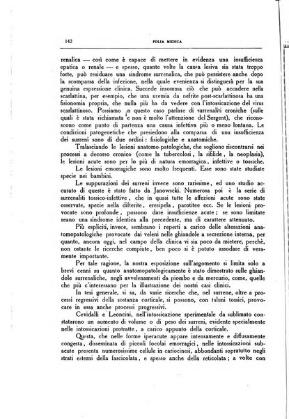 Folia medica periodico trimensile di patologia e clinica medica