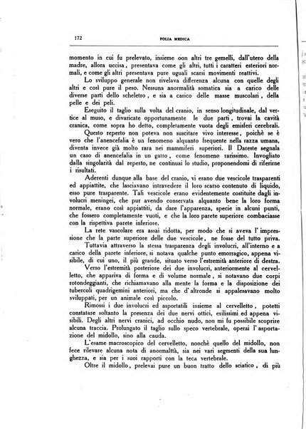 Folia medica periodico trimensile di patologia e clinica medica