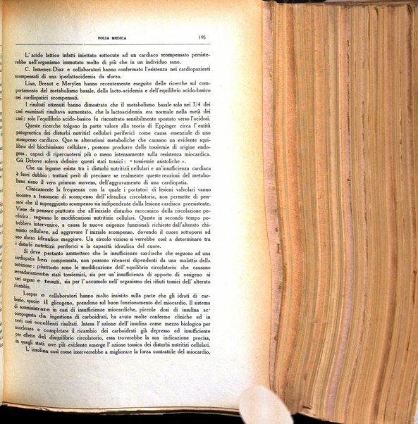 Folia medica periodico trimensile di patologia e clinica medica