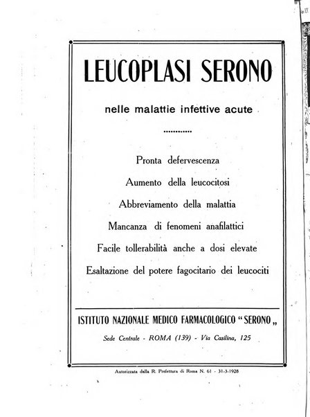 Folia medica periodico trimensile di patologia e clinica medica