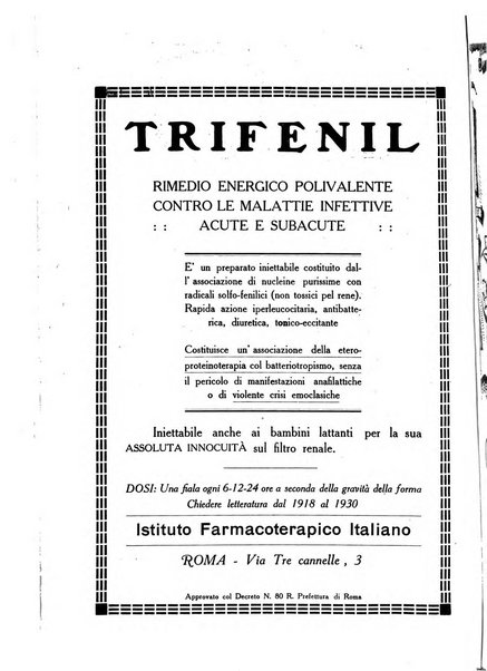 Folia medica periodico trimensile di patologia e clinica medica