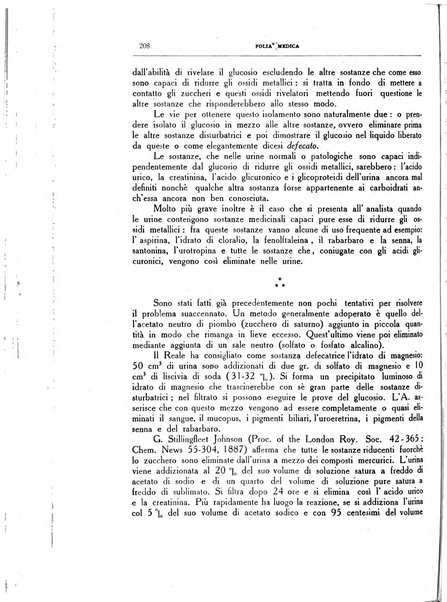 Folia medica periodico trimensile di patologia e clinica medica