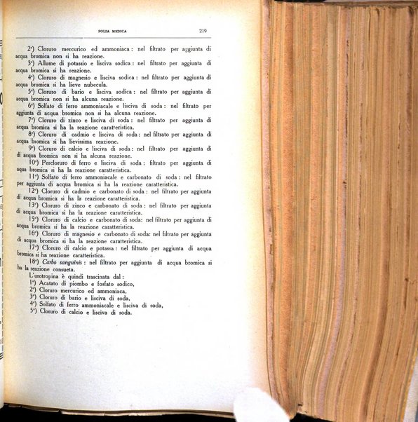 Folia medica periodico trimensile di patologia e clinica medica