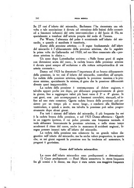 Folia medica periodico trimensile di patologia e clinica medica