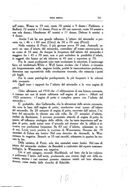 Folia medica periodico trimensile di patologia e clinica medica