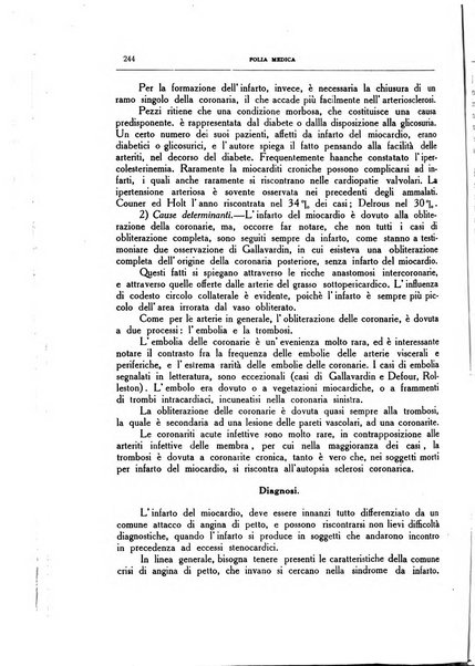 Folia medica periodico trimensile di patologia e clinica medica