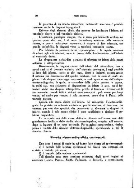 Folia medica periodico trimensile di patologia e clinica medica