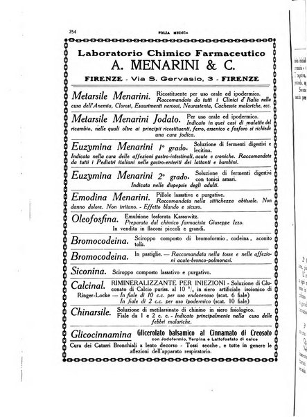 Folia medica periodico trimensile di patologia e clinica medica