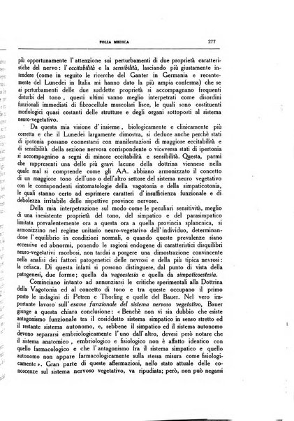 Folia medica periodico trimensile di patologia e clinica medica