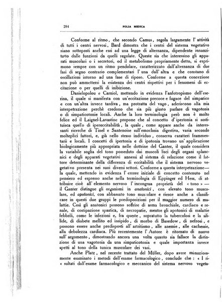 Folia medica periodico trimensile di patologia e clinica medica