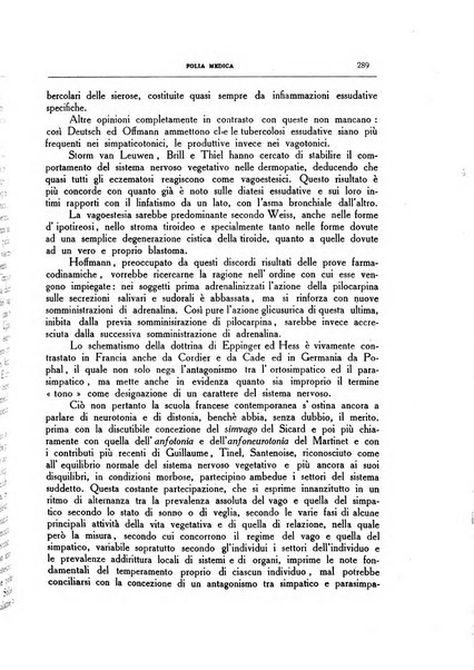 Folia medica periodico trimensile di patologia e clinica medica