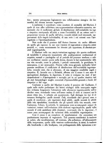 Folia medica periodico trimensile di patologia e clinica medica